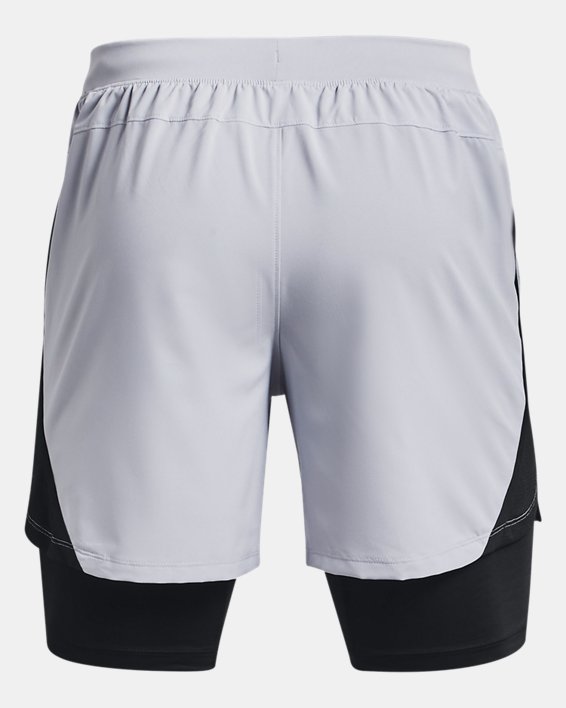 Men's UA Launch 5'' 2-in-1 Shorts in Gray image number 7